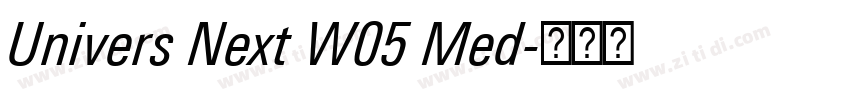 Univers Next W05 Med字体转换